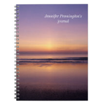 Diario personalizado del cuaderno de la foto de la