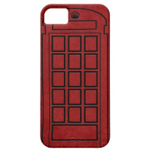 Diario rojo de la cabina de teléfonos iPhone 5 Case-Mate coberturas