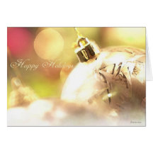 Días de fiesta blancos del Bulbo-Navidad Felicitación