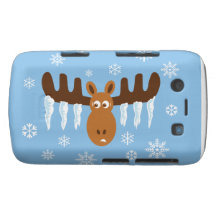 Días de fiesta de Head_Icicle Antlers_Humorous de  Blackberry Funda
