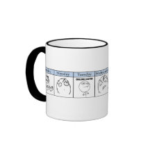 Días de la semana Memes Taza De Café