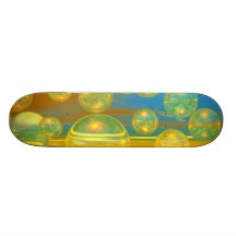 Días de oro - tranquilidad del amarillo y del azul patines personalizados