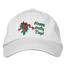 Días del acebo gorra bordada