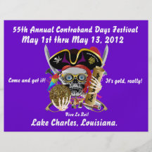 Días Lake Charles, Luisiana del pirata. 30 colores Tarjetones