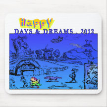 Días y sueños felices 2012 alfombrilla de ratón