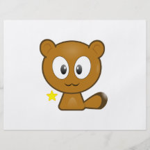 Dibujo animado animal lindo tarjetón