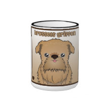 Dibujo animado de Bruselas Griffon Taza De Café