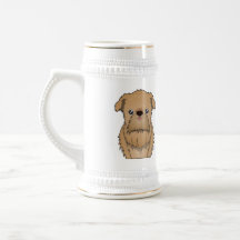 Dibujo animado de Bruselas Griffon Tazas