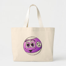 Dibujo animado de la bola de piscina doce bolsas