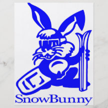 Dibujo animado de SnowBunny Tarjetones