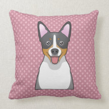 Dibujo animado de Terrier de rata Almohadas