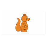 Dibujo animado de una ardilla roja tarjetas de negocios