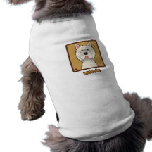 Dibujo animado de Westie Camisetas De Perro