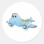 Dibujo animado del aeroplano pegatina