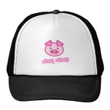 Dibujo animado del cerdo del bebé gorro