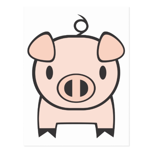 Dibujo de un cerdo facil - Imagui