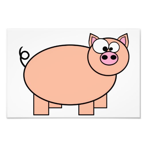 Dibujo animado del cerdo cojinete
