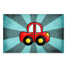 Dibujo animado del coche  papeleria de diseño