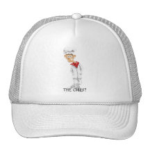 Dibujo animado del cocinero con refranes divertido gorros  