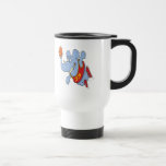 dibujo animado del elefante del baloncesto taza