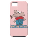 dibujo animado del extremo del elefante del badonk iPhone 5 protectores