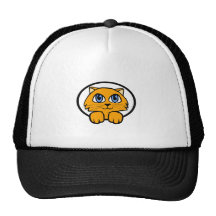 Dibujo animado del gatito del bebé gorra