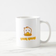 Dibujo animado del pato del bebé tazas de café
