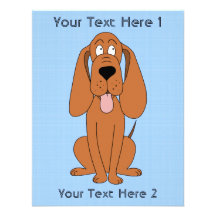 Dibujo animado del perro de Brown. Perro Comunicados Personalizados