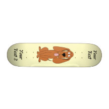 Dibujo animado del perro de Brown. Perro Patin Personalizado