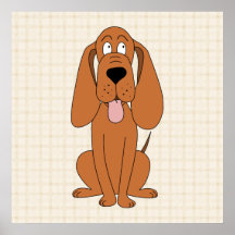 Dibujo animado del perro de Brown. Perro Impresiones