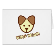 Dibujo animado del perro del bebé felicitacion 