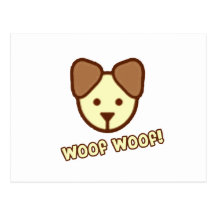 Dibujo animado del perro del bebé tarjeta postal