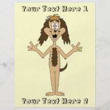 Dibujo animado del perro tarjeta publicitaria