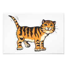 Dibujo animado del tigre de bebé fotos