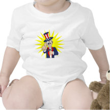 Dibujo animado del tío Sam Camiseta