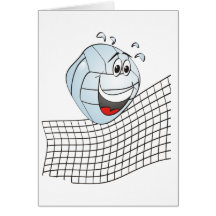 Dibujo animado del voleibol felicitacion 