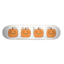 Dibujo animado divertido de la calabaza de Hallowe Patin