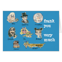 Dibujo animado divertido Frank usted mucho Tarjeton