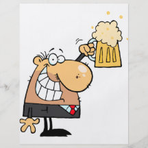 dibujo animado feliz del hombre que celebra con la tarjeton