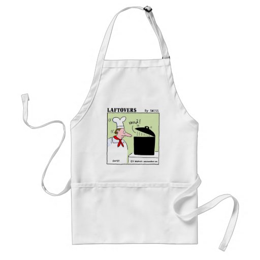 Dibujo animado gastrónomo divertido del cocinero delantales