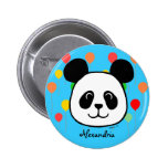 Dibujo animado grande personalizado de la panda de pin