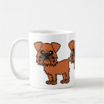 Dibujo animado lindo de Bruselas Griffon Taza