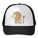 Dibujo animado lindo de encargo del león del bebé  gorros bordados