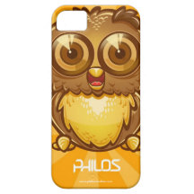 dibujo animado lindo del búho iPhone 5 protector