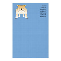 Dibujo animado lindo del dogo del cervatillo papeleria