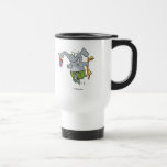 dibujo animado lindo del elefante del tiempo de la tazas
