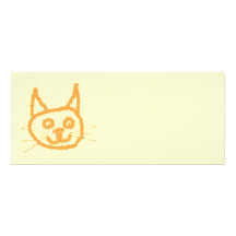 Dibujo animado lindo del gato del jengibre, en la  anuncios personalizados