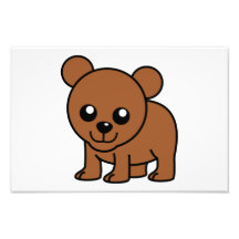Dibujo animado lindo del oso del bebé fotografias