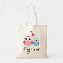 Dibujo animado lindo del pequeño hermano de la her bolsas de mano
