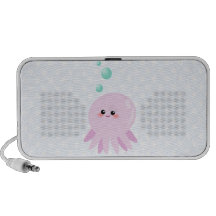 Dibujo animado lindo del pulpo PC altavoces